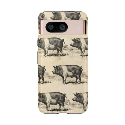 Vintage Pigs Tough Case