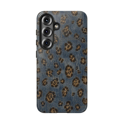 Denim Leopard Tough Case