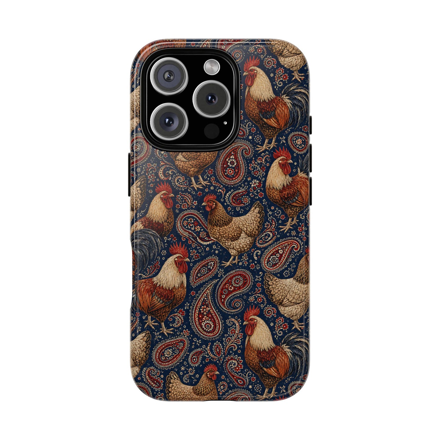 Patriotic Paisley Chickens Tough Case