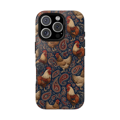 Patriotic Paisley Chickens Tough Case