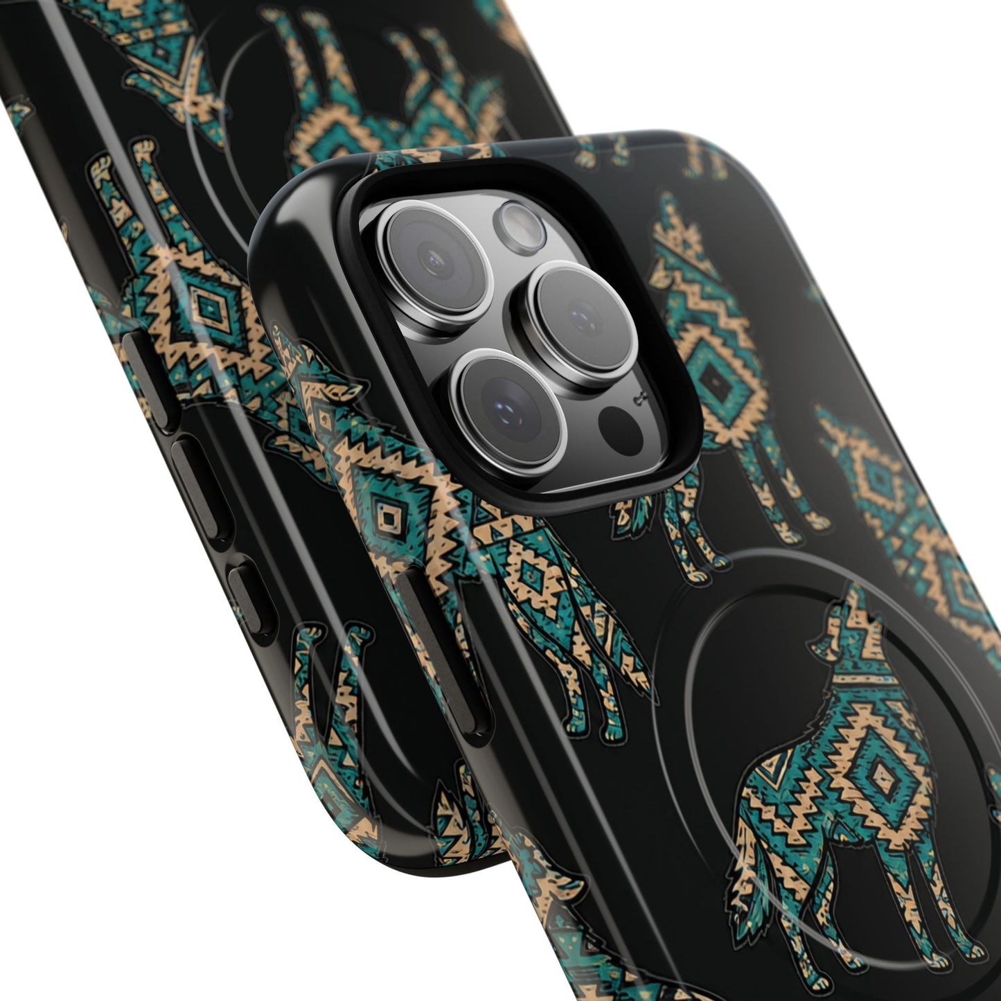 Turquoise Wolf Magnetic Case