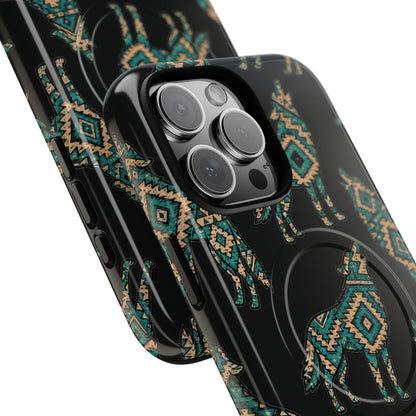 Turquoise Wolf Magnetic Case