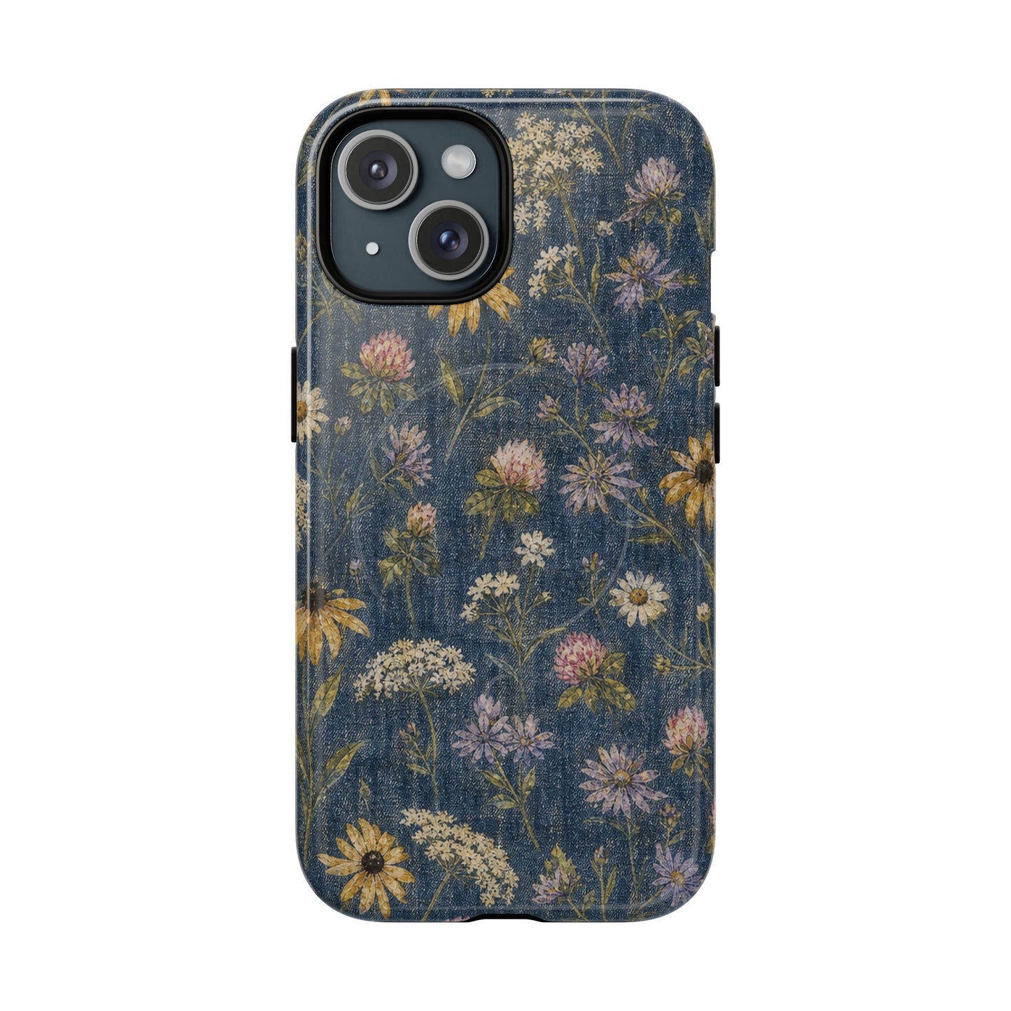 Denim Florals Magnetic Case