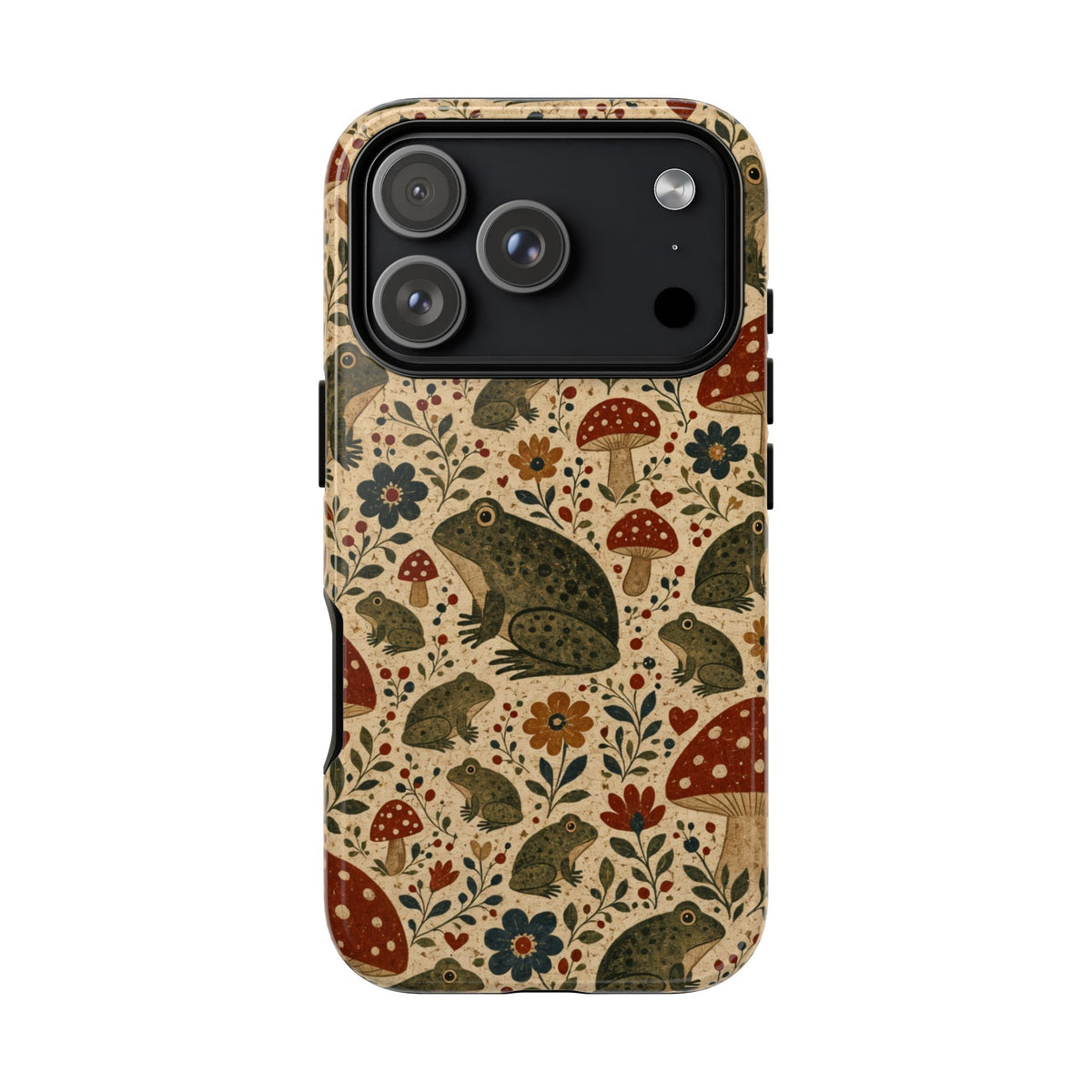 Folk Frog Toadstool Tough Case
