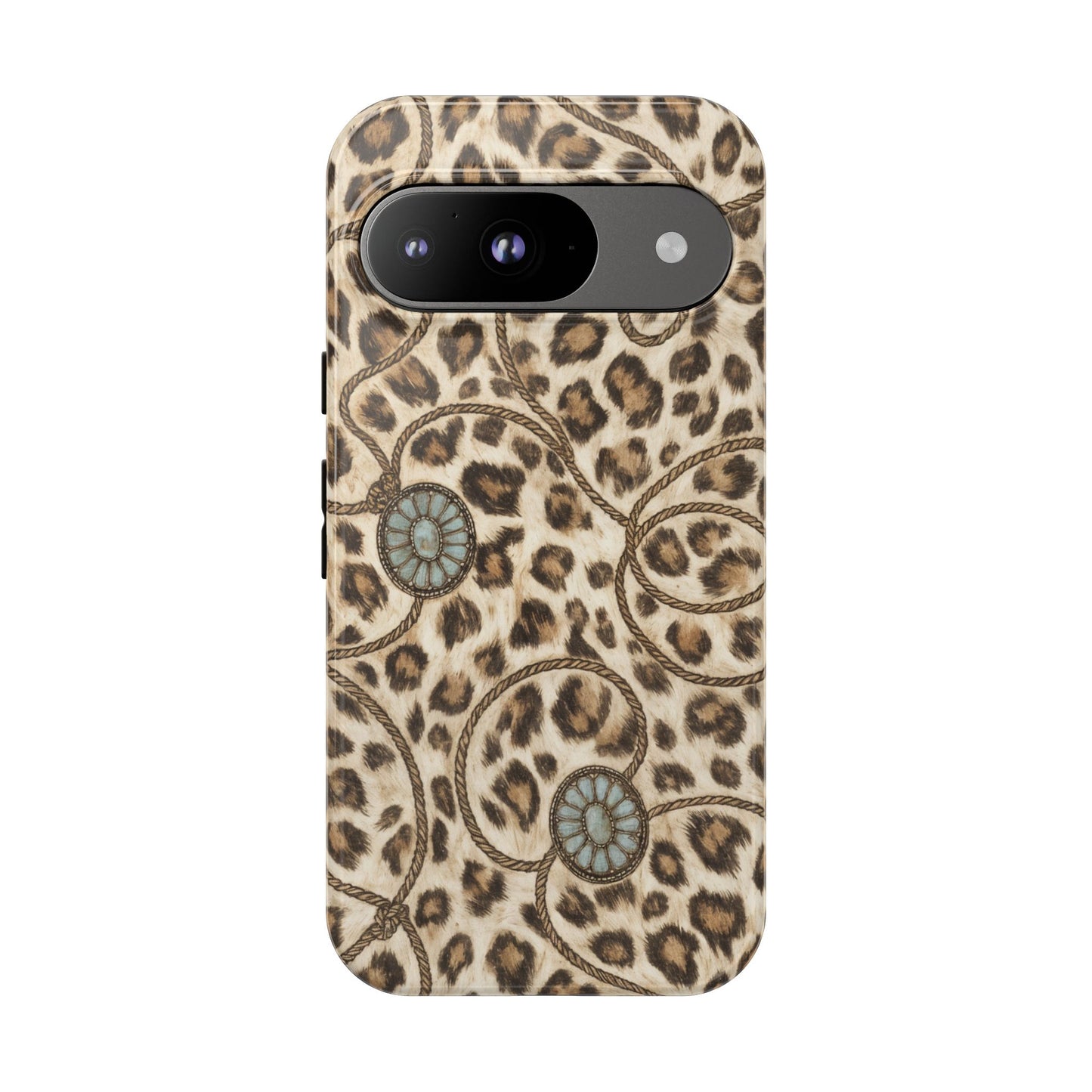 Leopard Rope Conchos Tough Case
