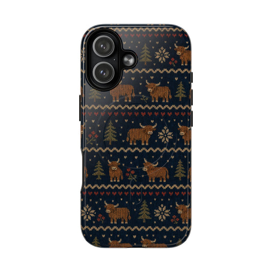 Highland Cow Sweater Magnetic Case