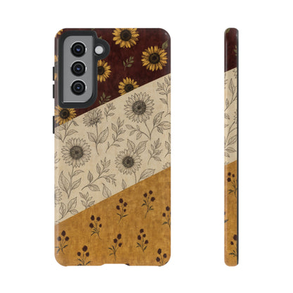 Sunflower Burgundy Swaths Tough Case