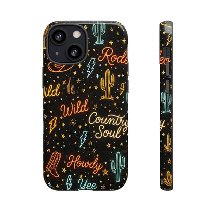 Neon Western Script Tough Case