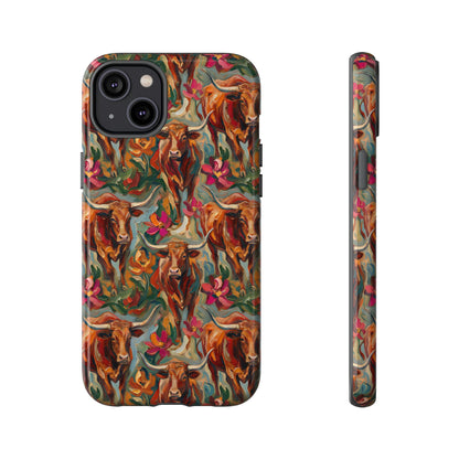Painted Longhorns Tough Case