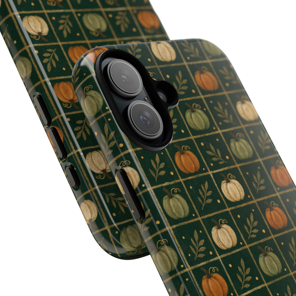 Green Pumpkin Check Tough Case