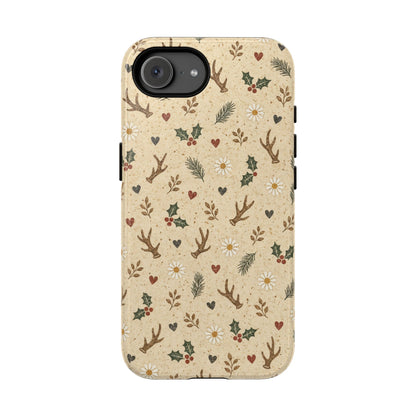 Antler Daisies Christmas Tough Case