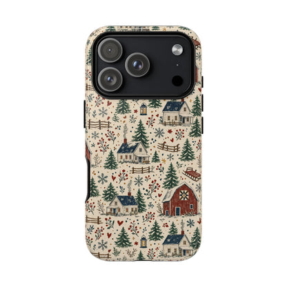 Snowy Farmstead Tough Case