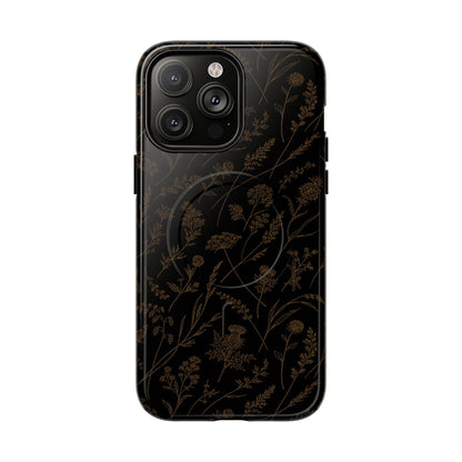 Gold Wildflowers Magnetic Case