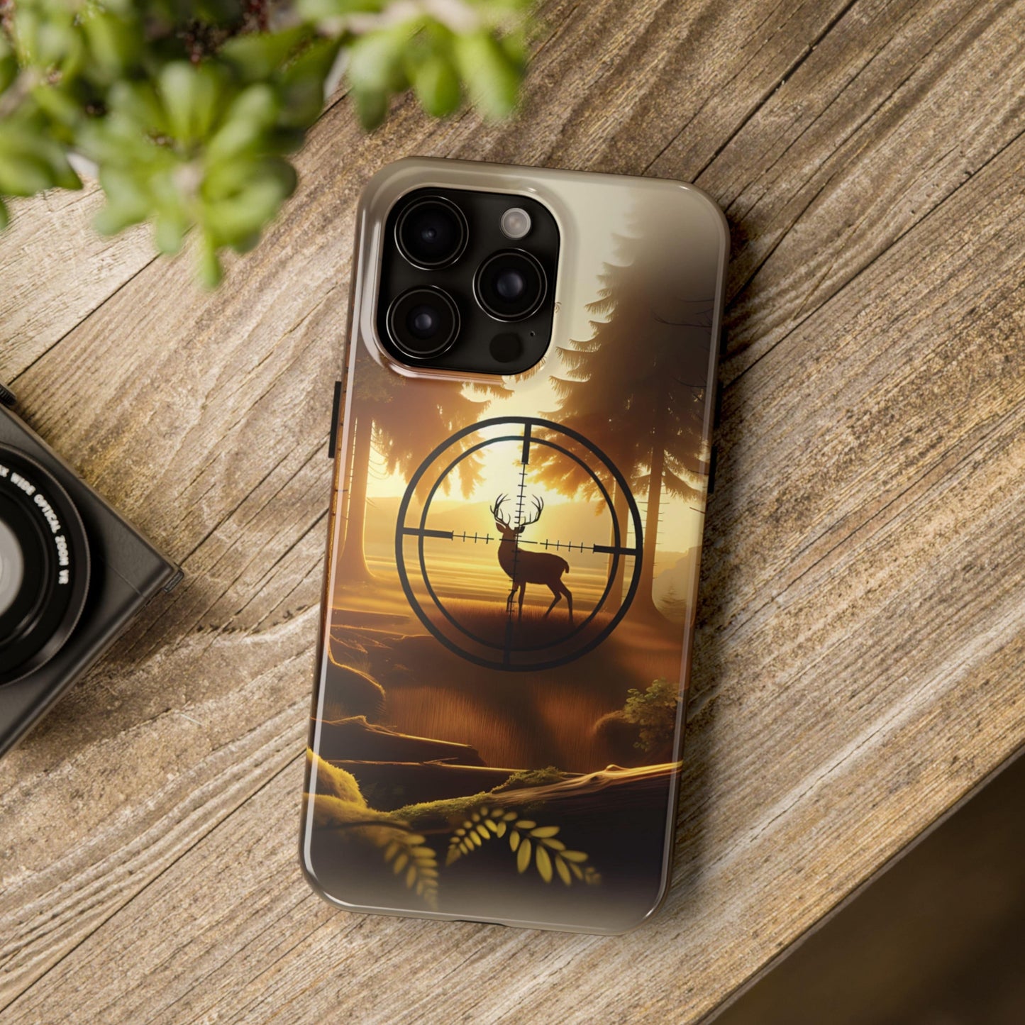 Golden Crosshairs Deer Phone Case