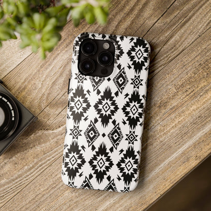 Black White Aztec Phone Case