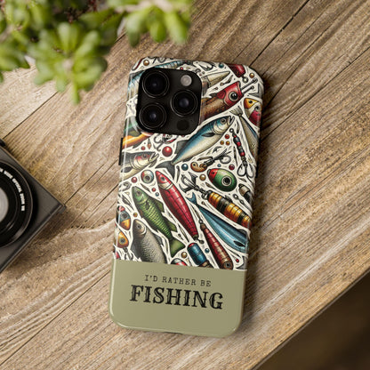 Id Rather Be Fishing Phone Case