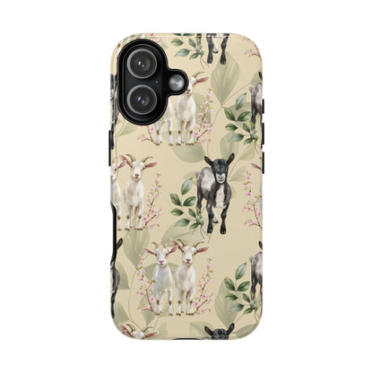 Floral Goats Tough Phone Case