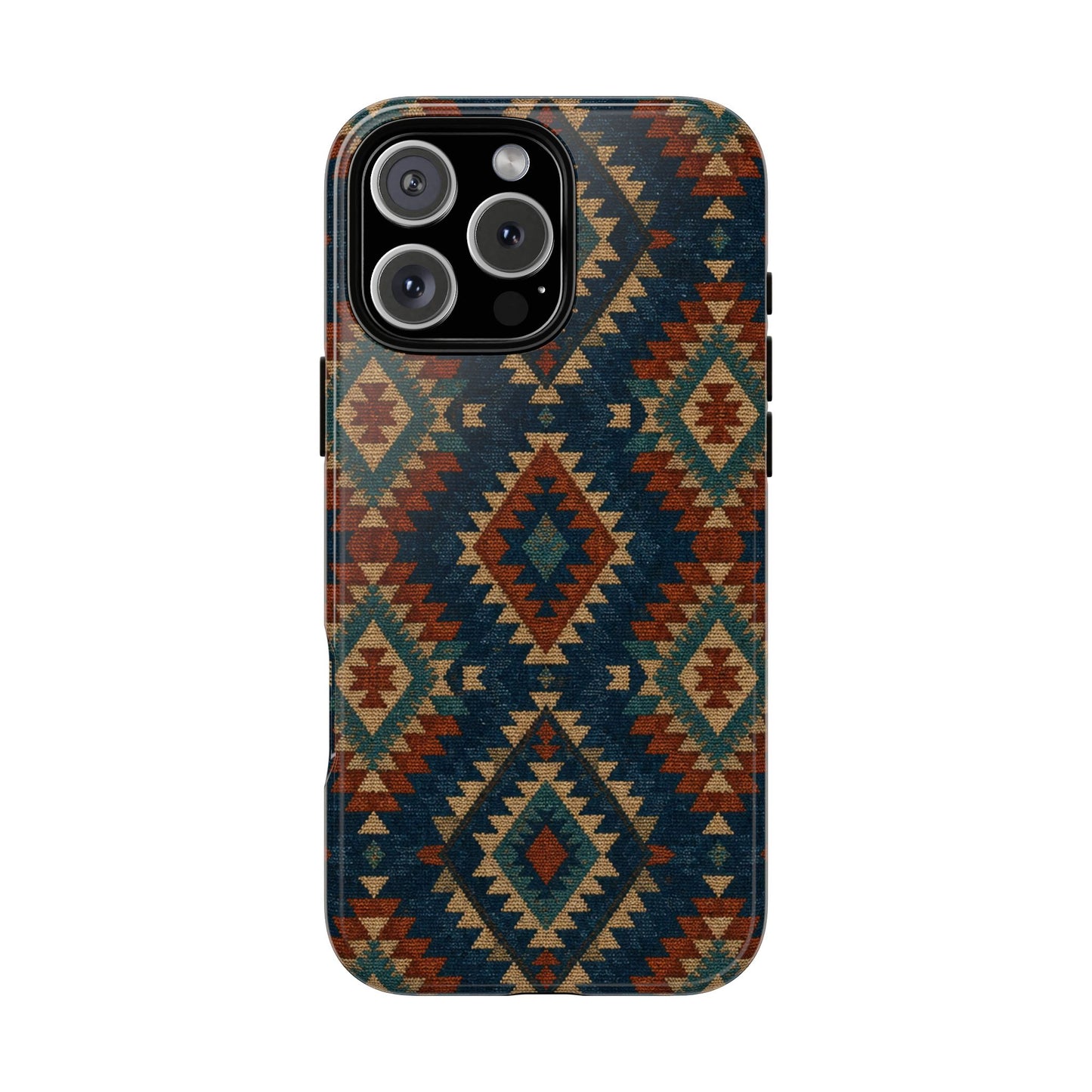 Navy Aztec Tough Case
