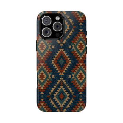 Navy Aztec Tough Case