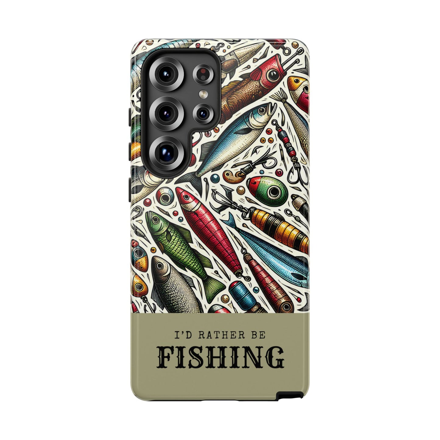 Id Rather Be Fishing Tough Phone Case