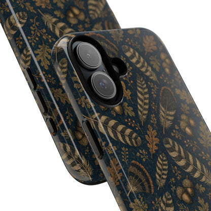 Navy Feathers Tough Case