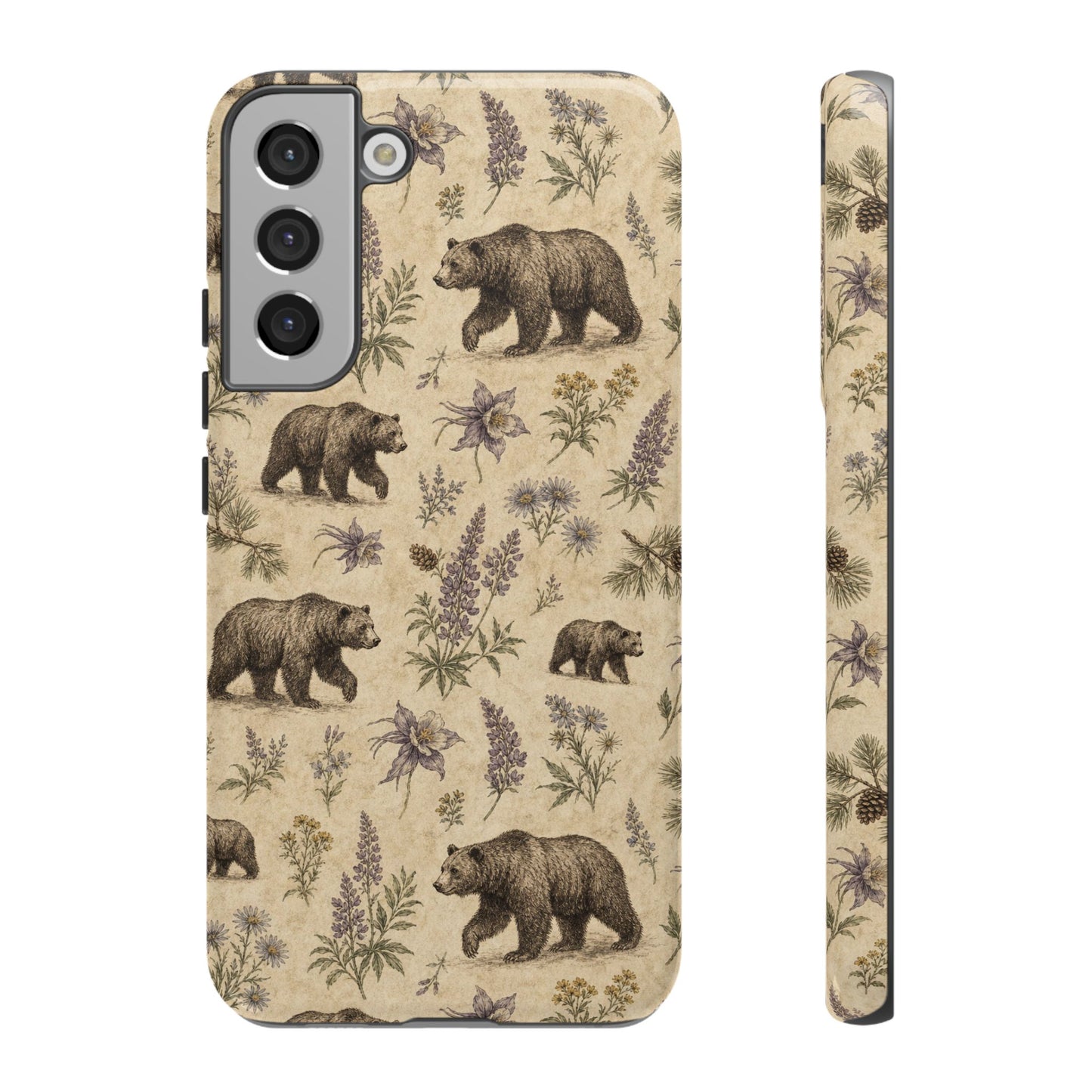 Floral Bear Tough Case