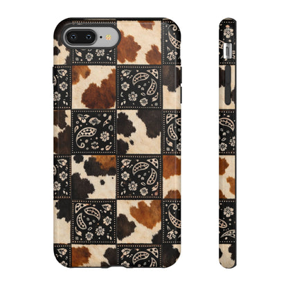 Cowhide Bandana Checkered Tough Case