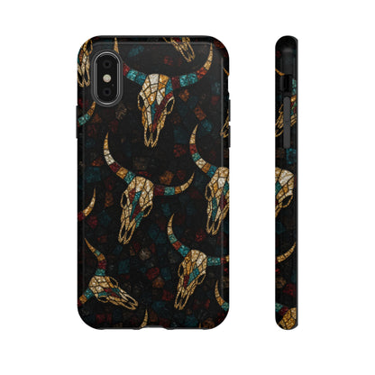 Stained Bull Skull Tough Case