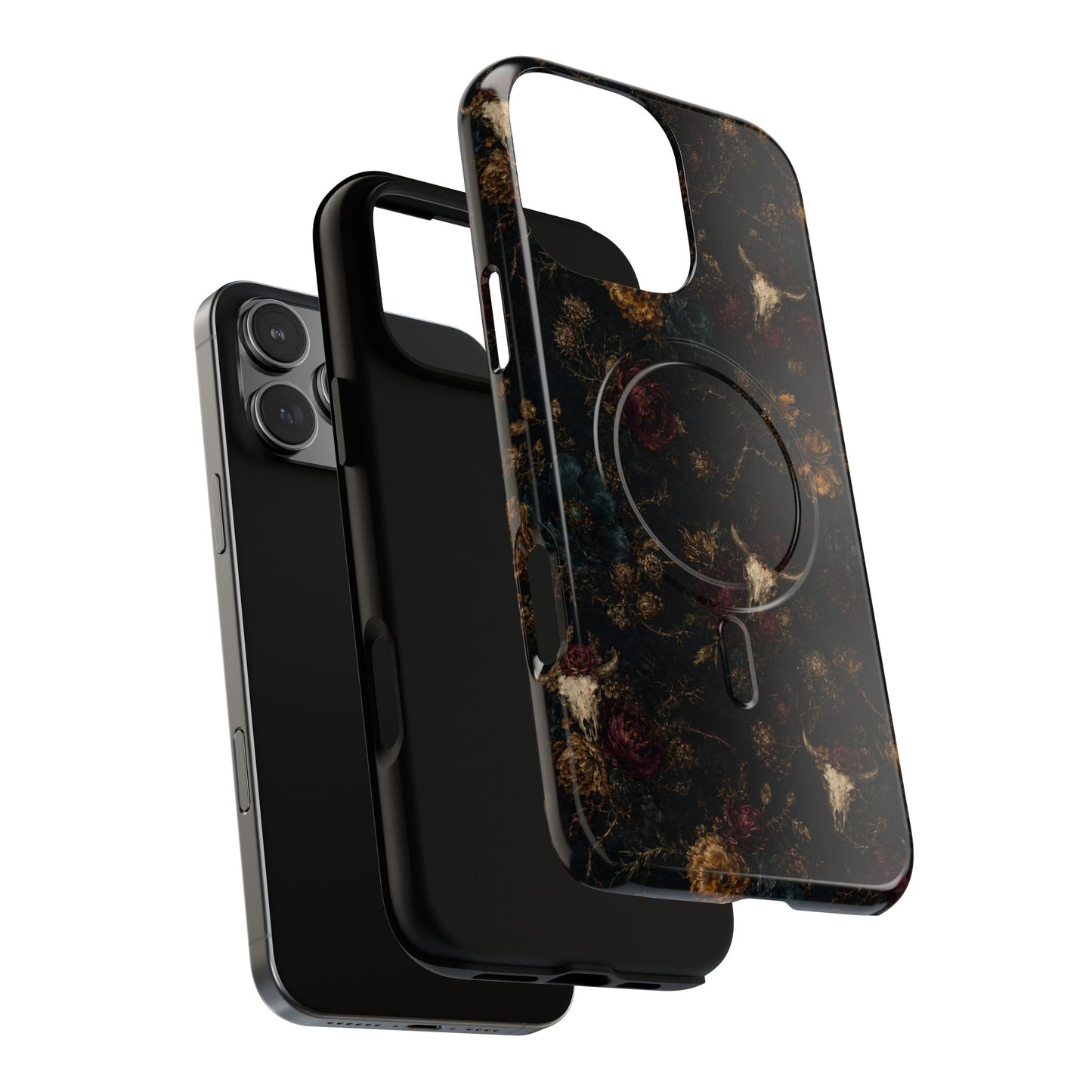 Bull Skull Bloom Magnetic Case