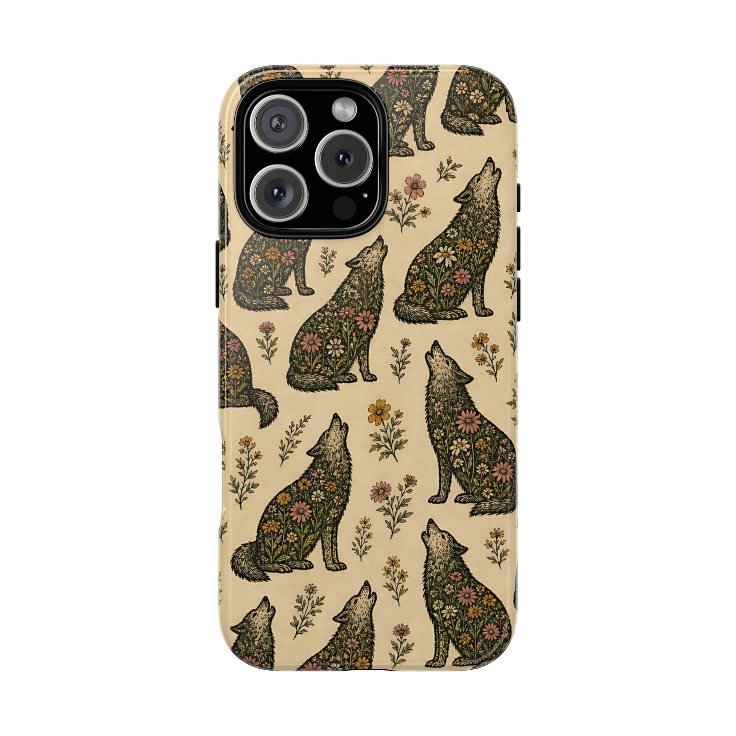 Floral Wolves Tough Case