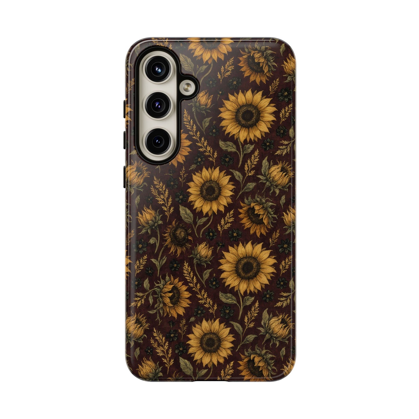 Burgundy Sunflowers Tough Case