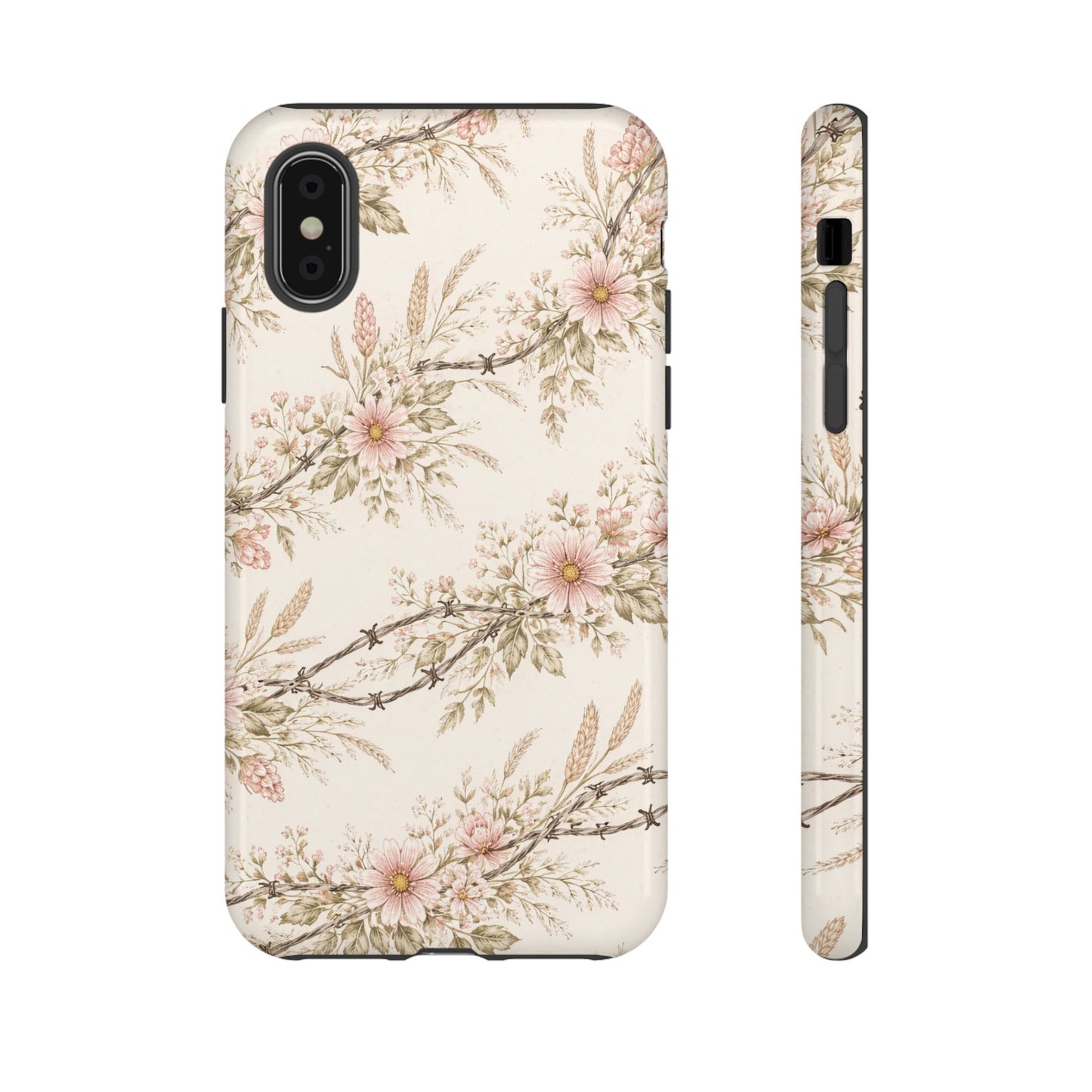 Floral Barbed Wire Tough Case
