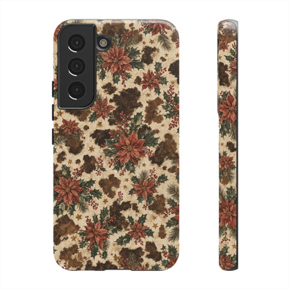 Cowhide Poinsettia Tough Case