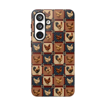 Patriotic Chicken Patchwork Tough Case