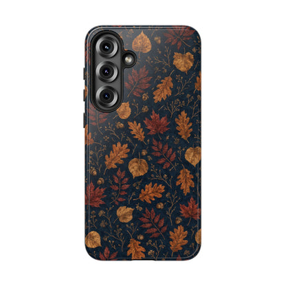 Navy Oak Leaf Tough Case