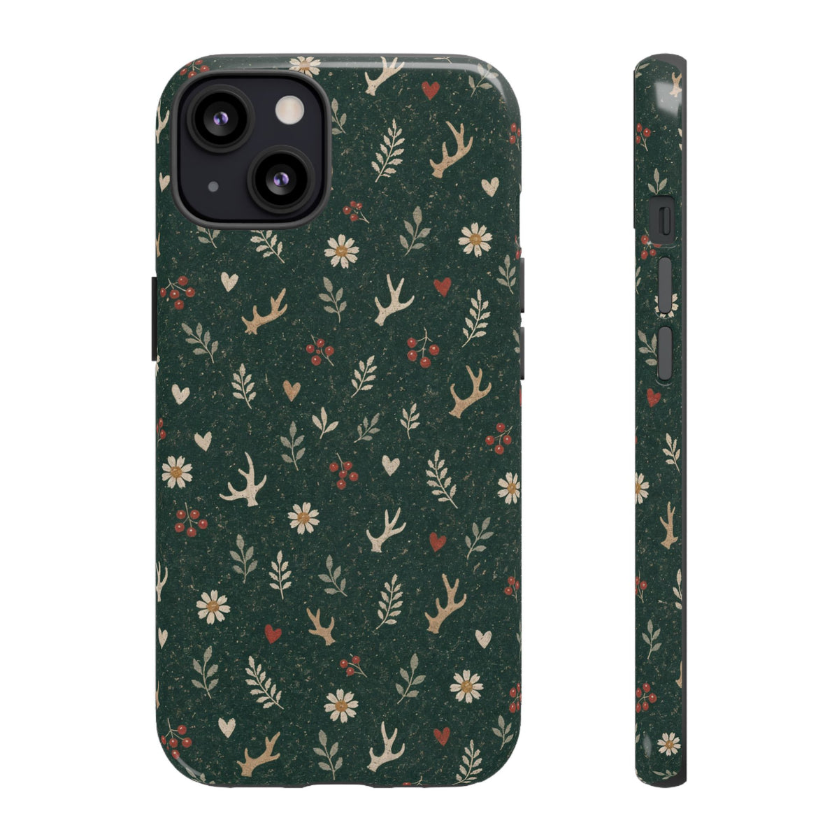 Antler Daisies Evergreen Tough Case