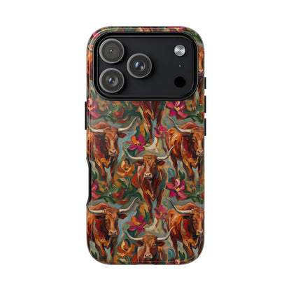 Painted Longhorns Tough Case