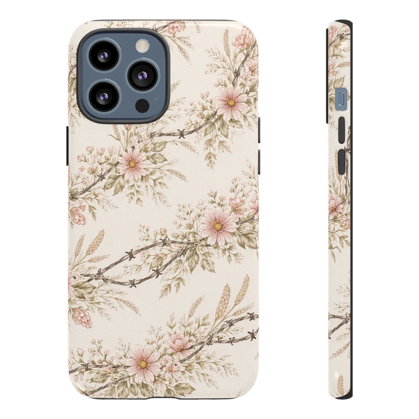 Floral Barbed Wire Tough Case
