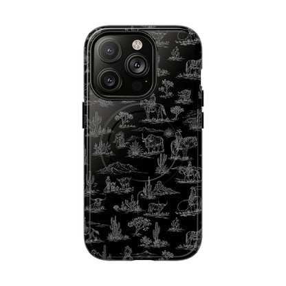 Midnight Toile Magnetic Case