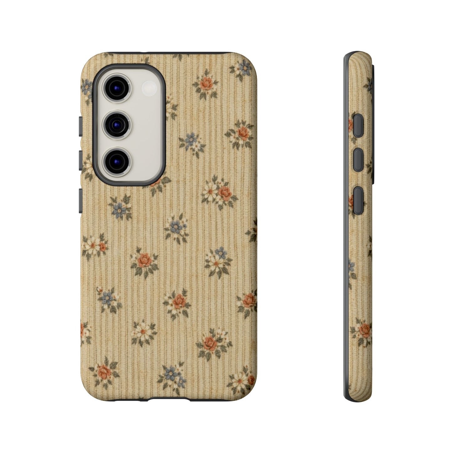 Striped Floral Tough Case