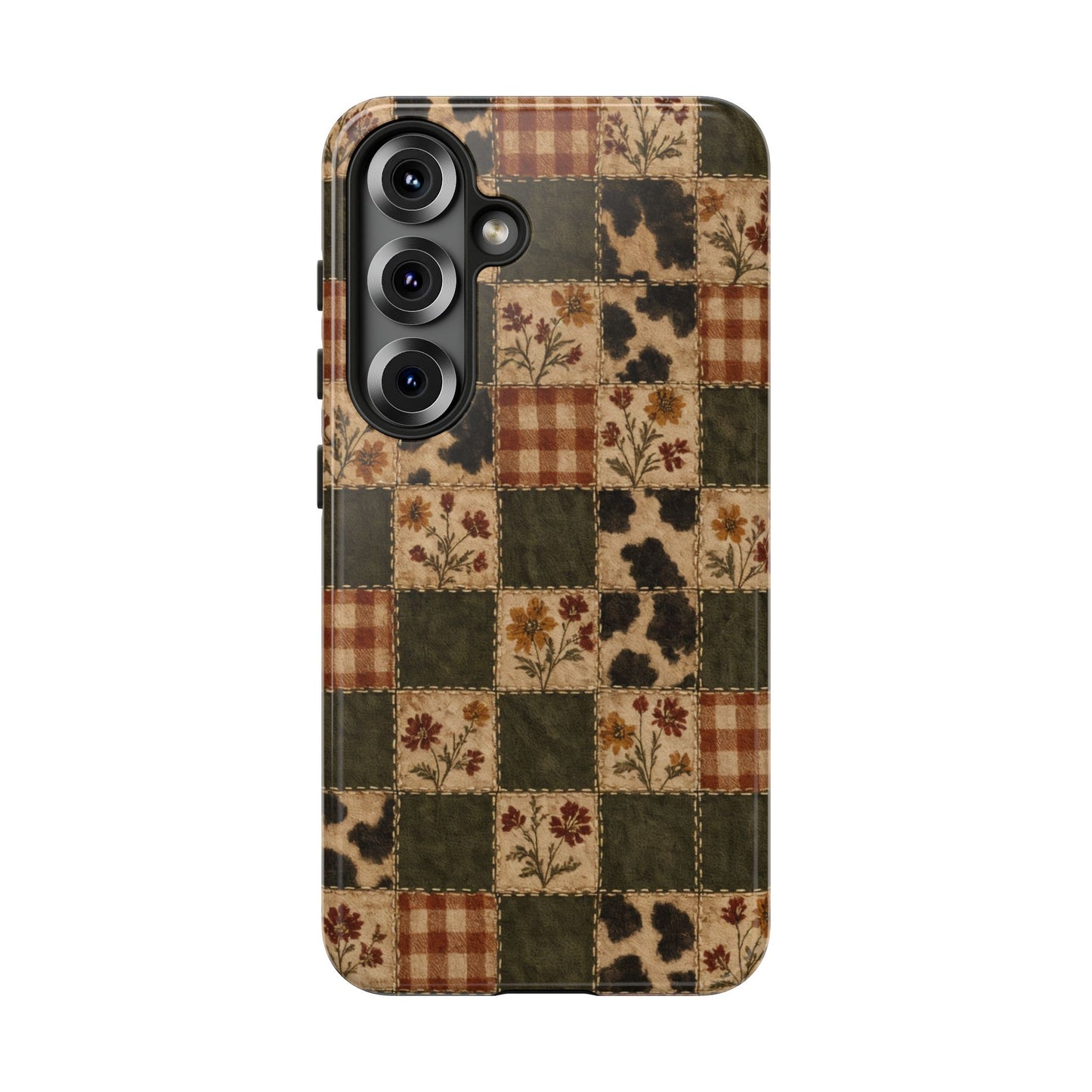 Autumn Plaid Patchwork Tough Case
