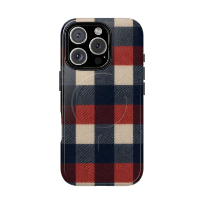 Patriotic Plaid Magnetic Case