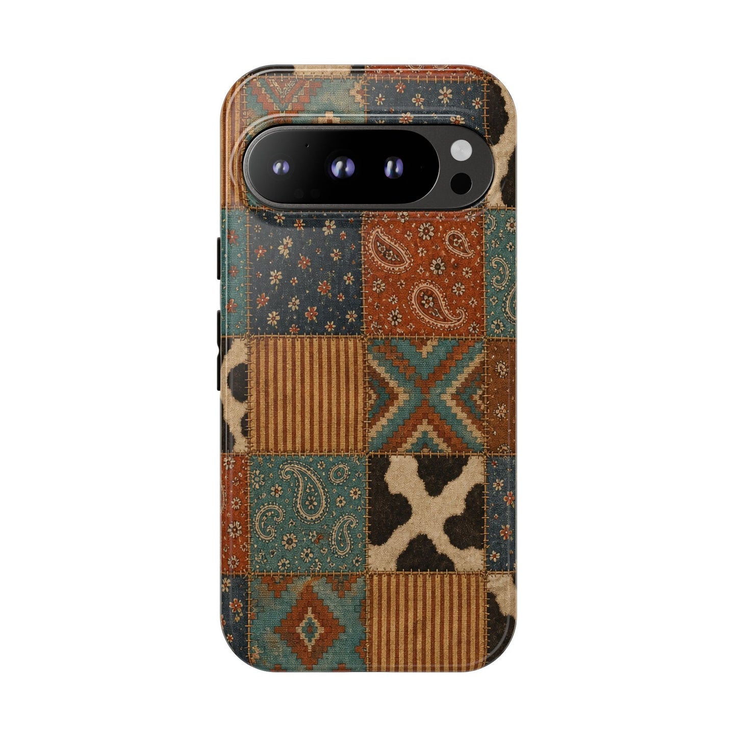 Turquoise Patchwork Tough Case