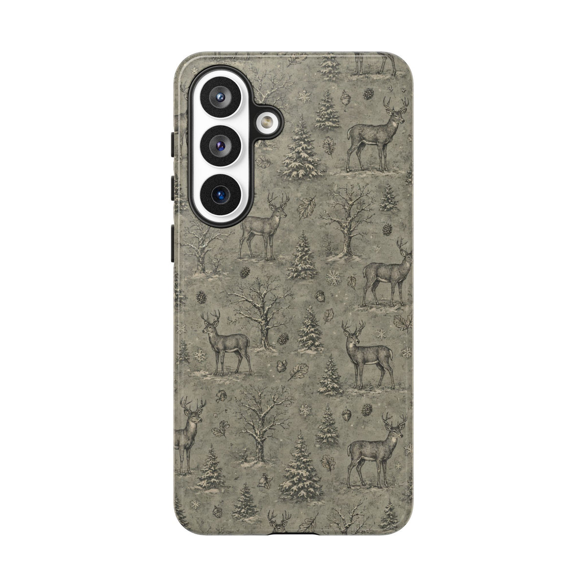 Etched Winter Buck Tough Case