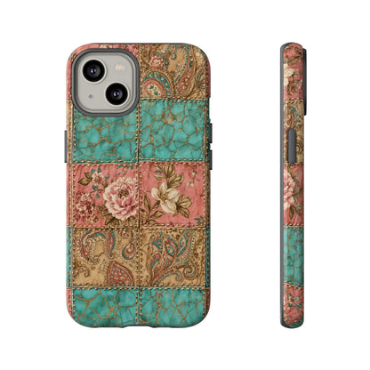 Turquoise Paisley Tough Case