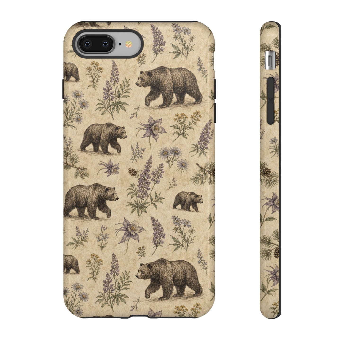 Floral Bear Tough Case