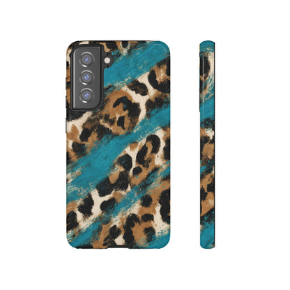 Turquoise Leopard Tough Case