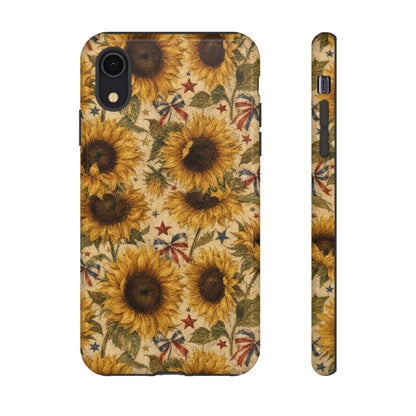 Patriotic Sunflowers Tough Case