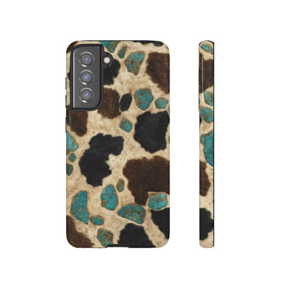 Turquoise Cowhide Tough Case