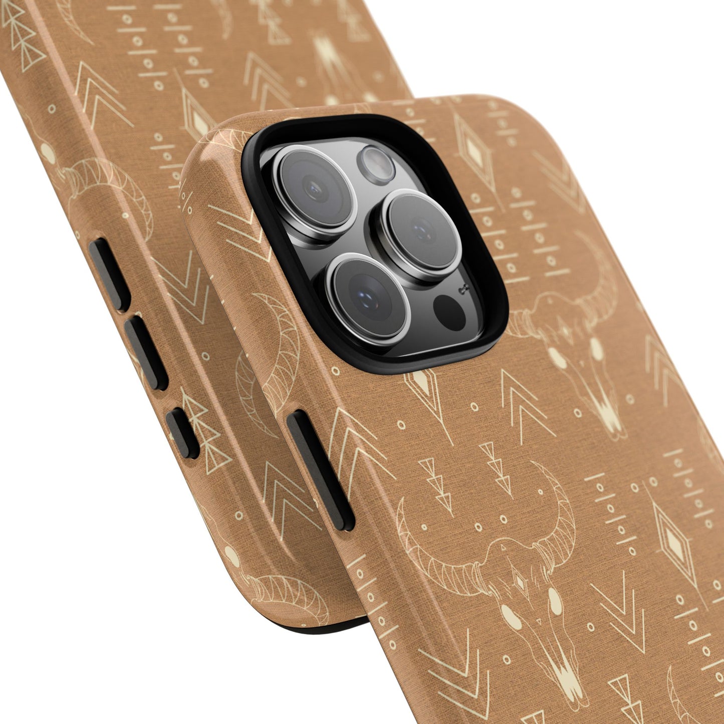 Boho Bull Skull Tough Phone Case